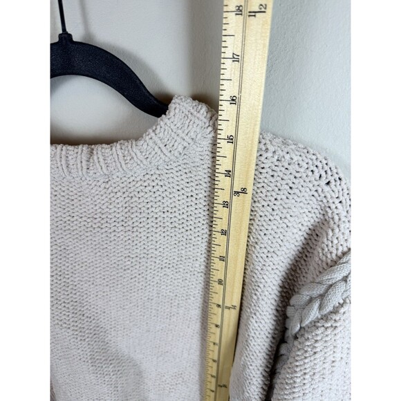 Altar'd State Sweater Womens XS Cable Knit Cropped Chunky Pullover Long Sleeve - Picture 4 of 7